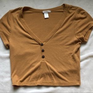 Bozzolo size medium crop top V-neck